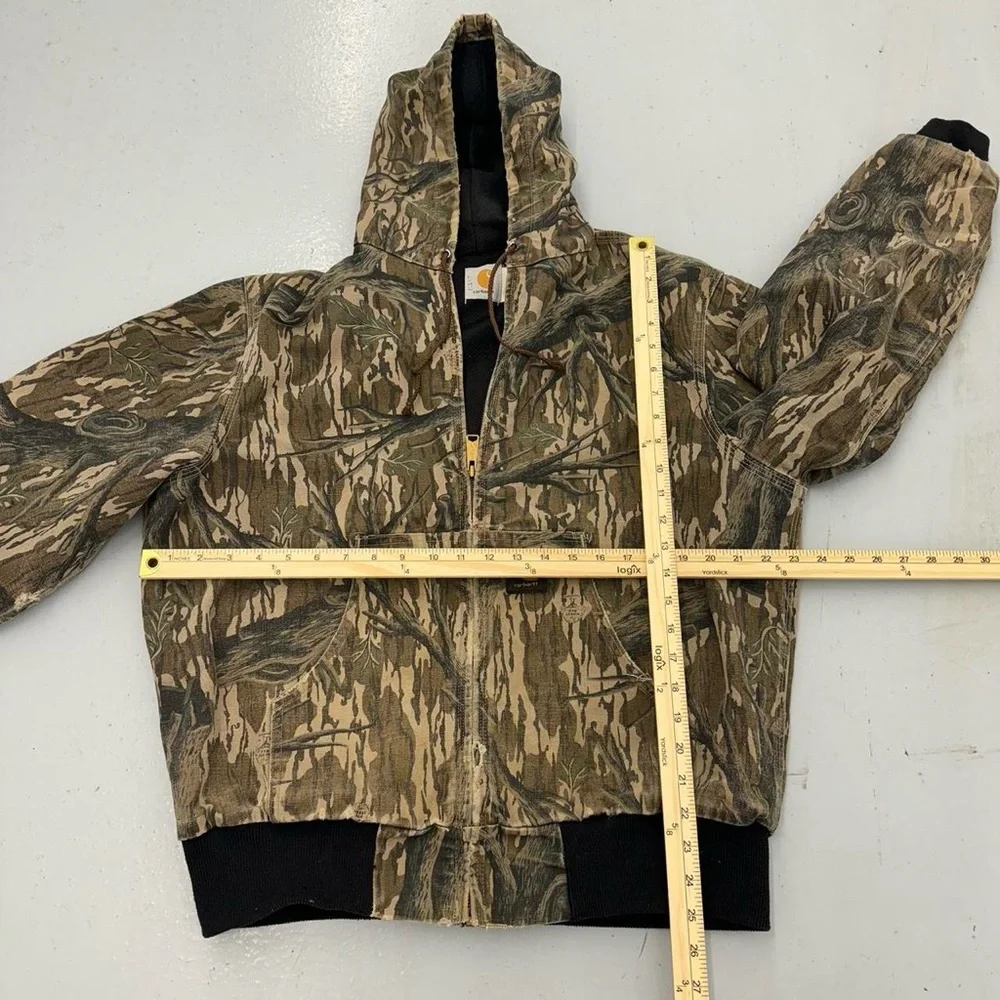 Rare Carhartt Vintage Mossy Oak Treestand Camo Zip Up Hooded Jacket - Picture 3 of 6